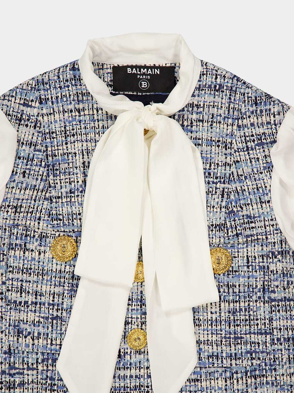 Balmain Long-sleeved Casual Jacket In White