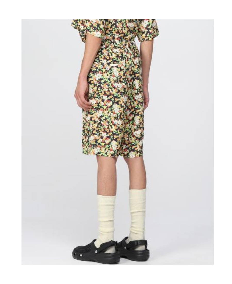 Marni Floral-print Bermuda Shorts In Nude