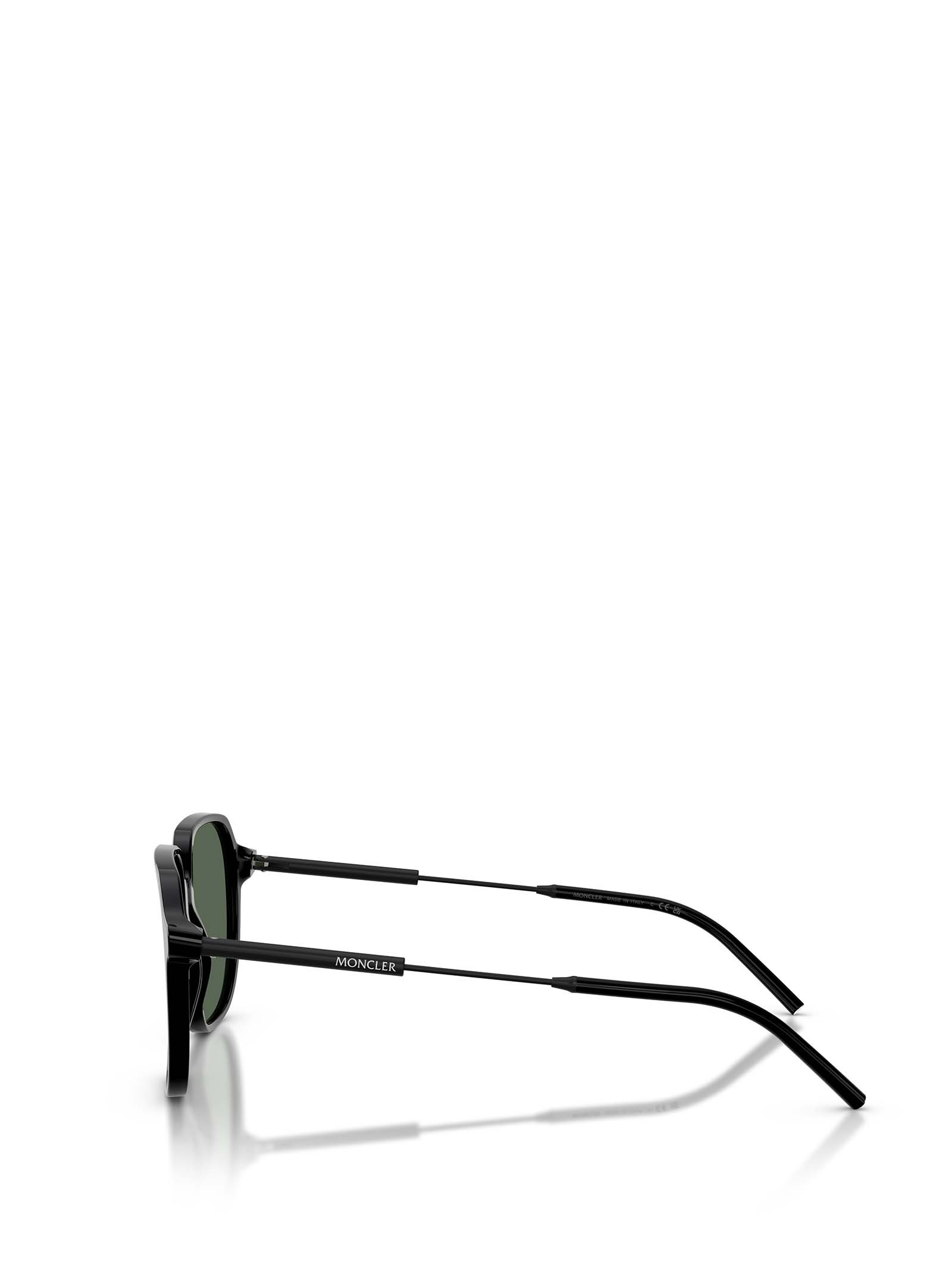 Moncler Aviator Sunglasses In Black