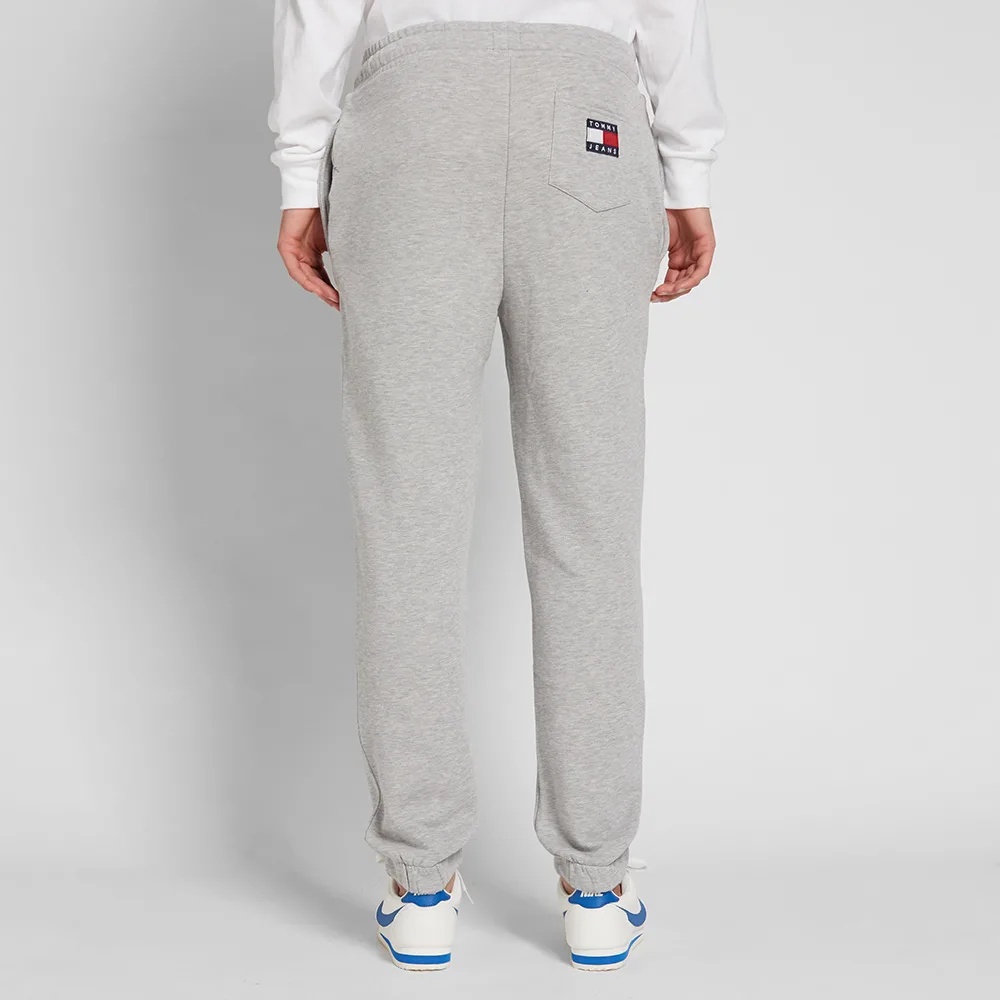 Shop Tommy Hilfiger Logo Printed Sweatpants In Gray