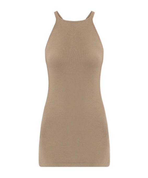 Rick Owens Drkshdw Sleeveless Vest In Brown