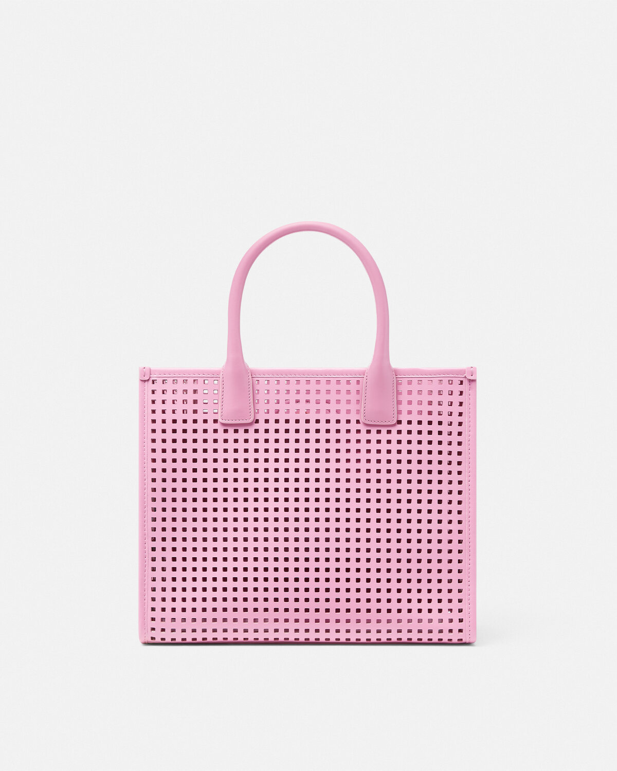 Versace Small La Medusa Laser-cut Tote Bag In Pink