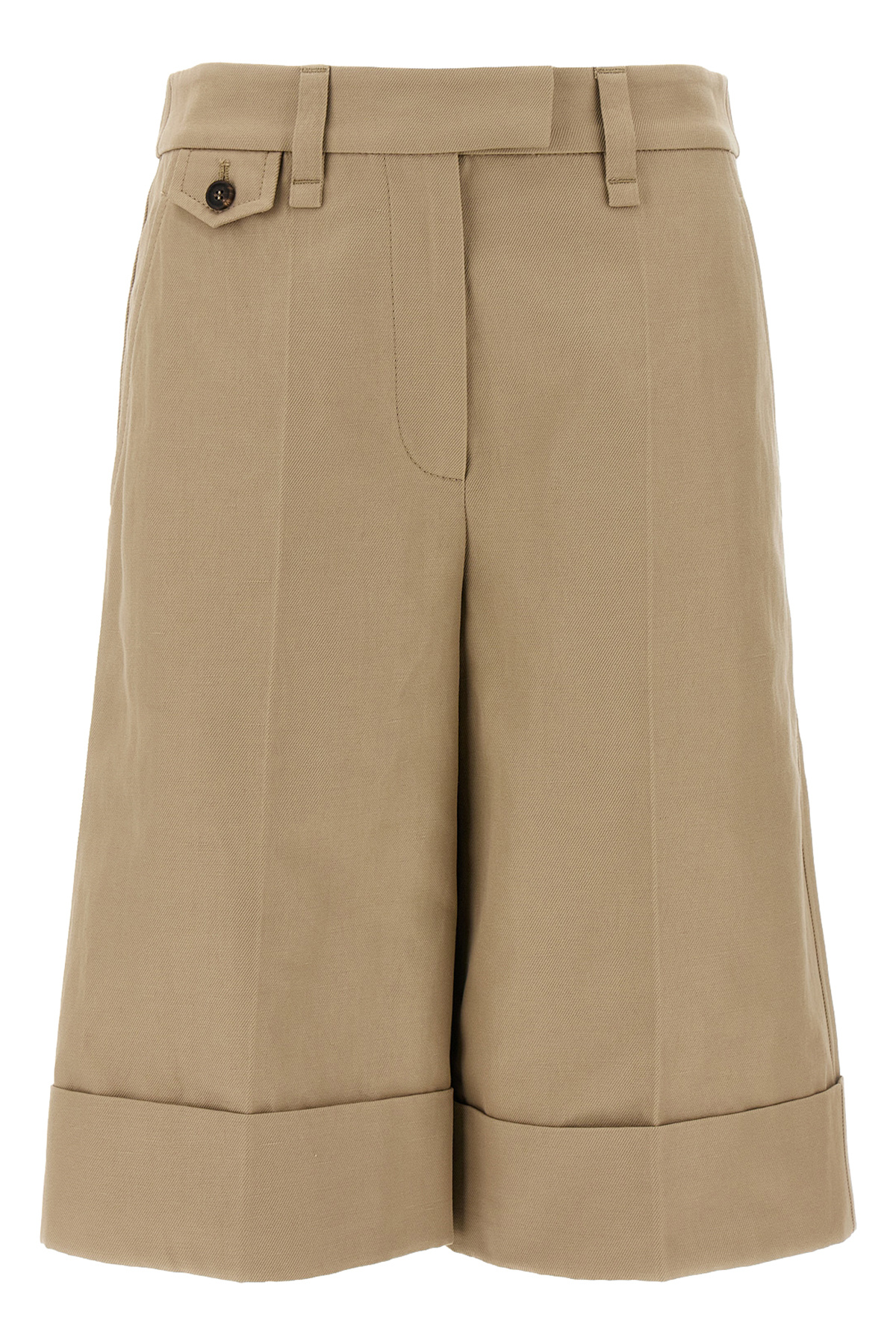 Shop Brunello Cucinelli Turn-up Bermuda Shorts In Nude