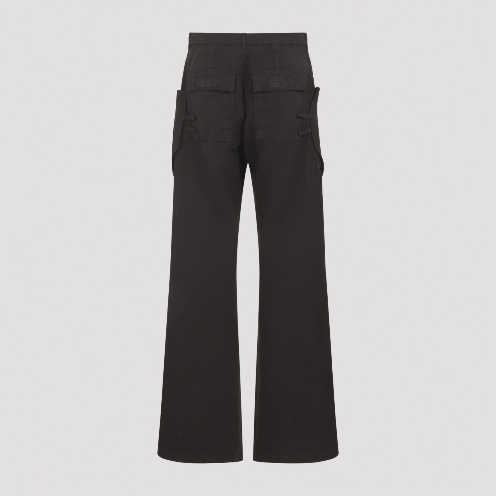 Rick Owens Drkshdw High Waist Wide Leg Cargo Trousers In Black