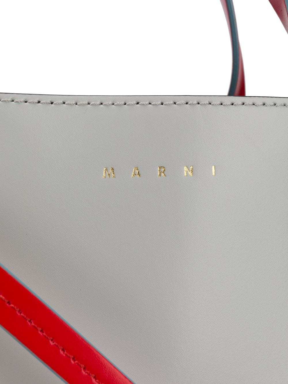Marni Museo Colour-block Tote Bag In White
