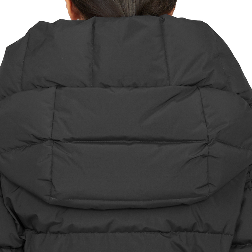 Moorer Long-sleeved Hooded Down Jacket In Black