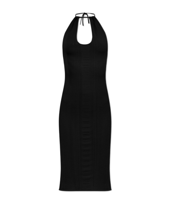 Dsquared2 Knitted Midi Dress In Black