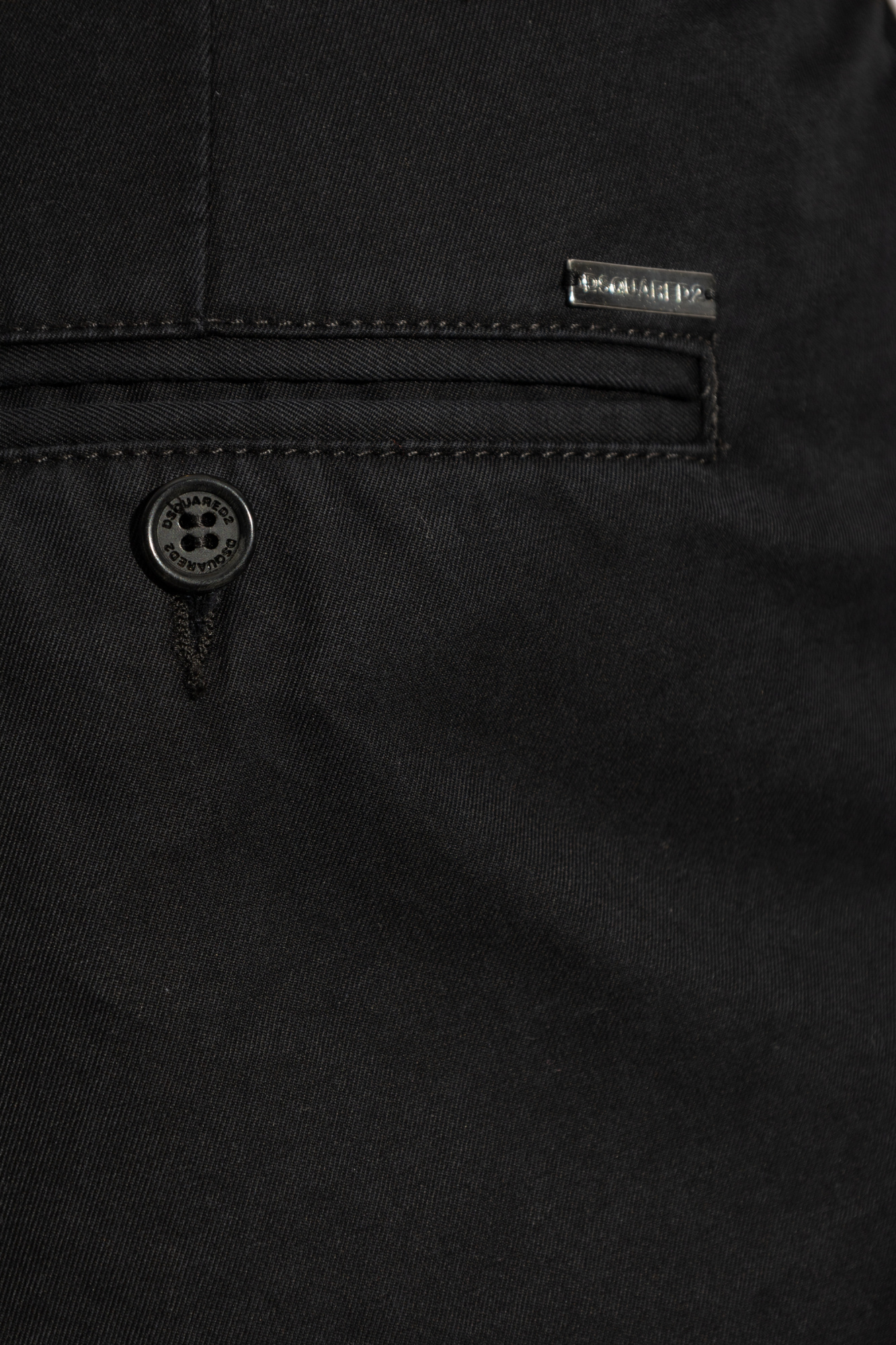 Dsquared2 One Pleat Pants In Black