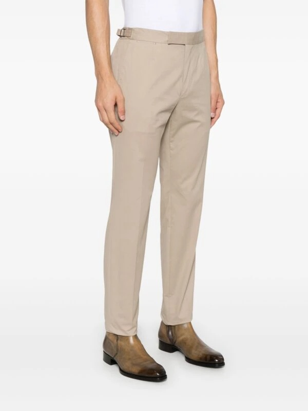 Shop Zegna Pocket Casual Pants In Nude
