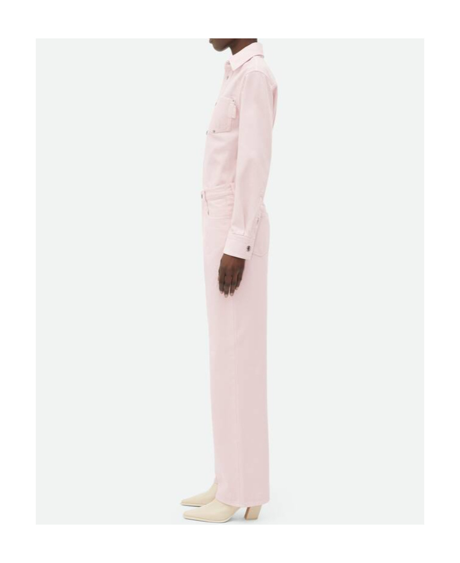 Bottega Veneta Wide-legged Jeans In Pink