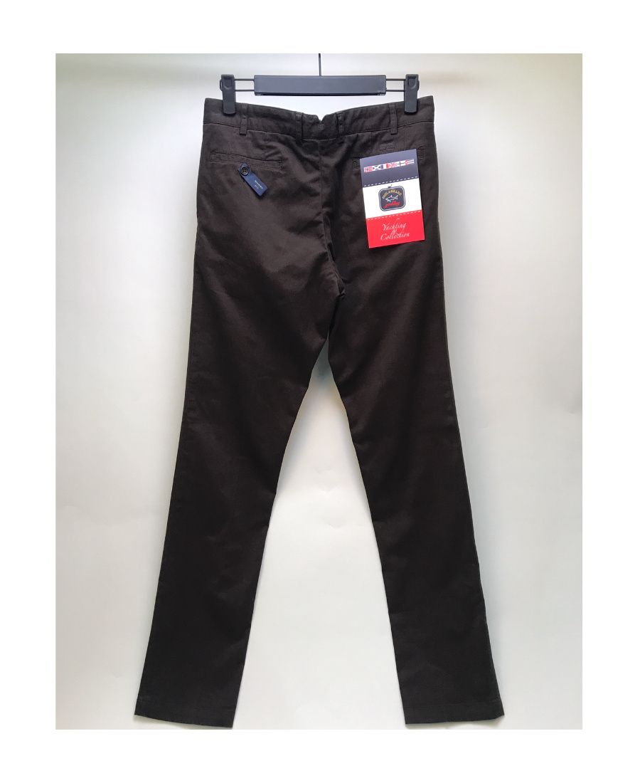 Paul & Shark Logo Casual Pants In Black