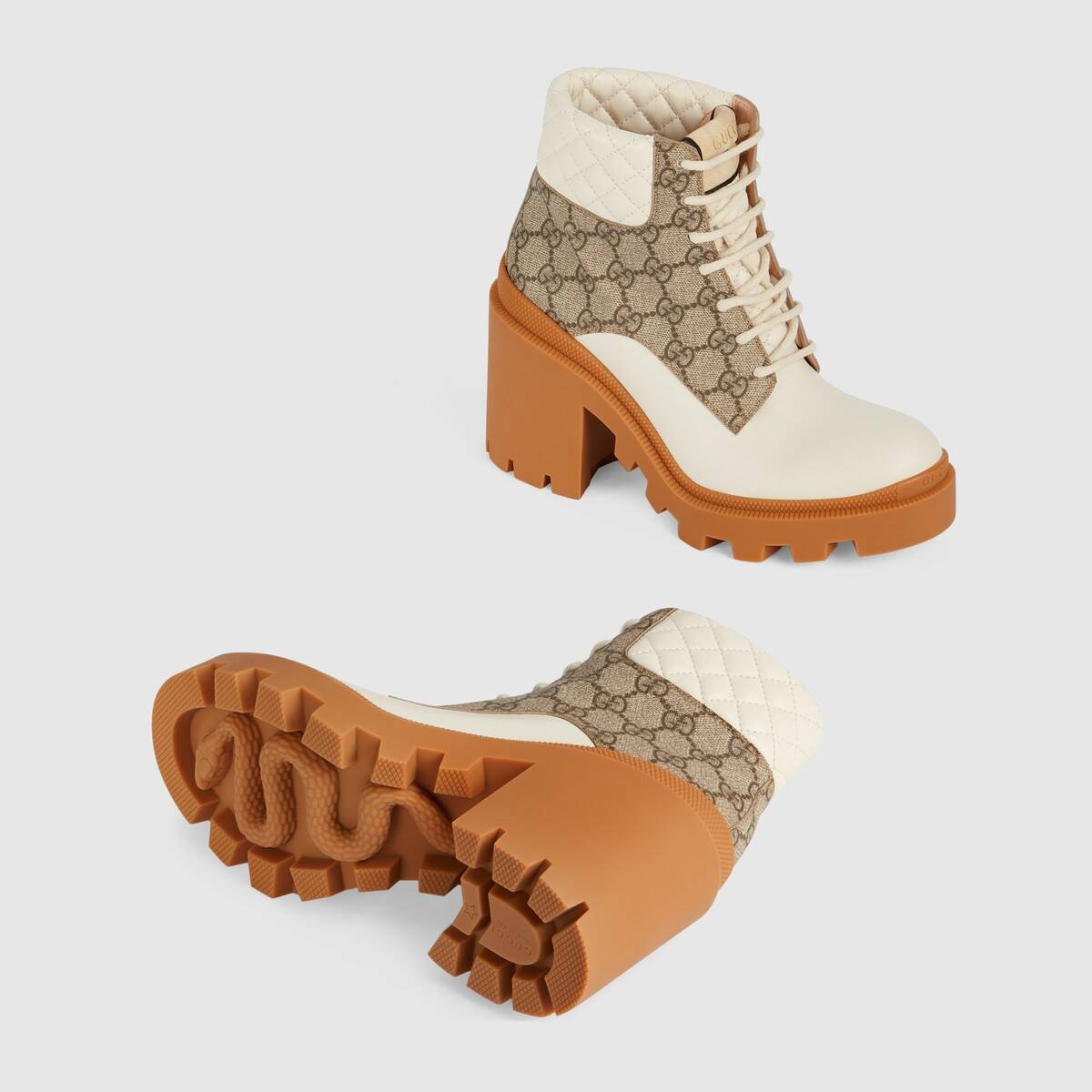 Gucci Trip Gg Bootie In Brown