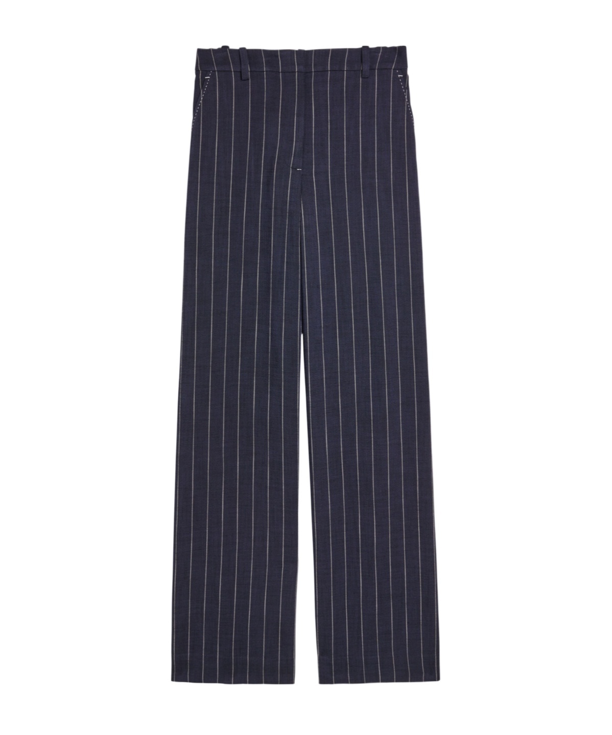 Simkhai Tavar Pinstripe Straight-leg Canvas Trousers In Black