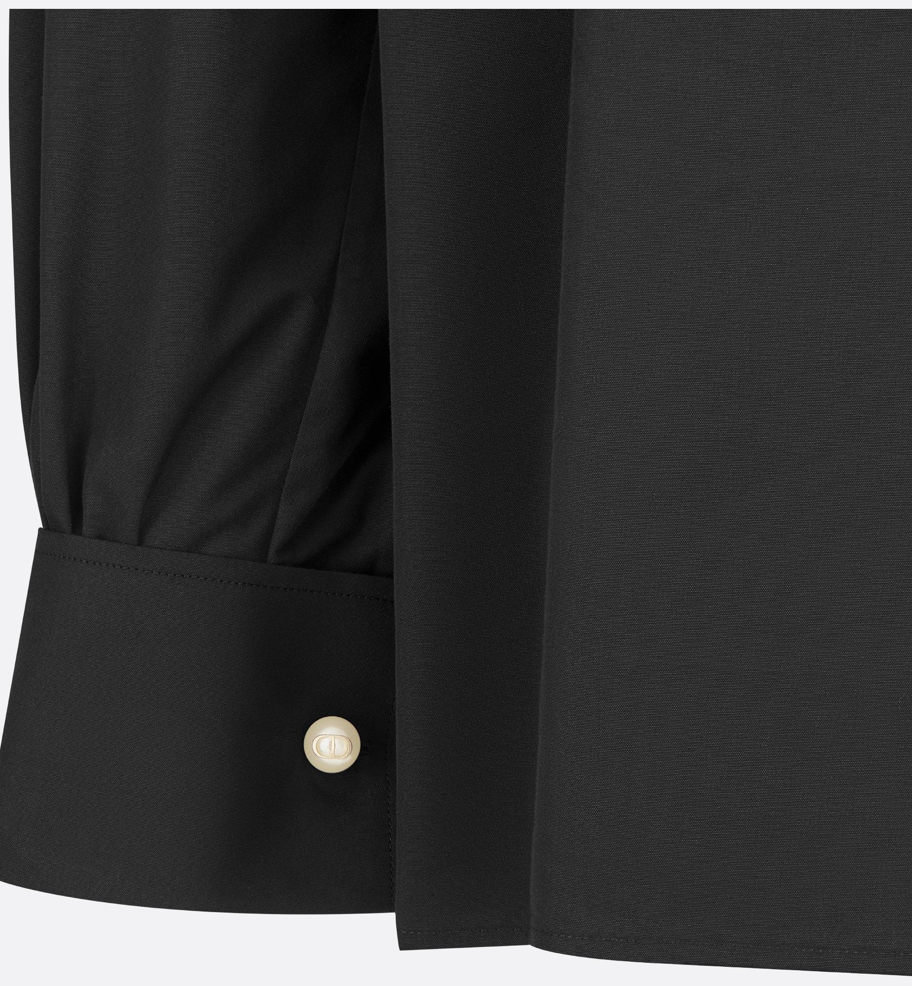 Dior Little Bee Embroidered Shirt In Black