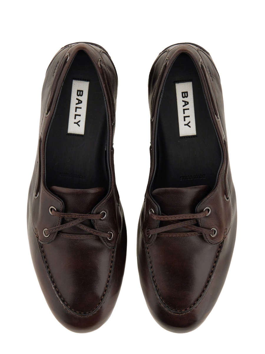 Bally Laced Derby Shoes In Black