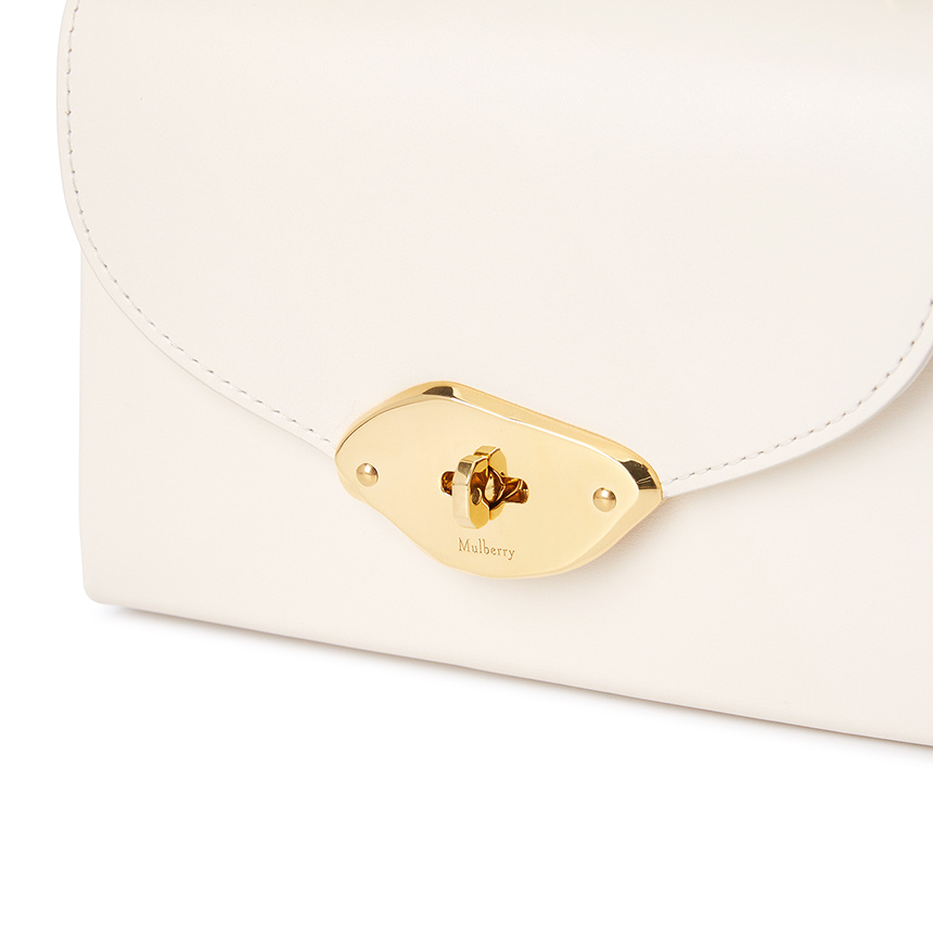 Mulberry Small Lana Top Handle Bag In White