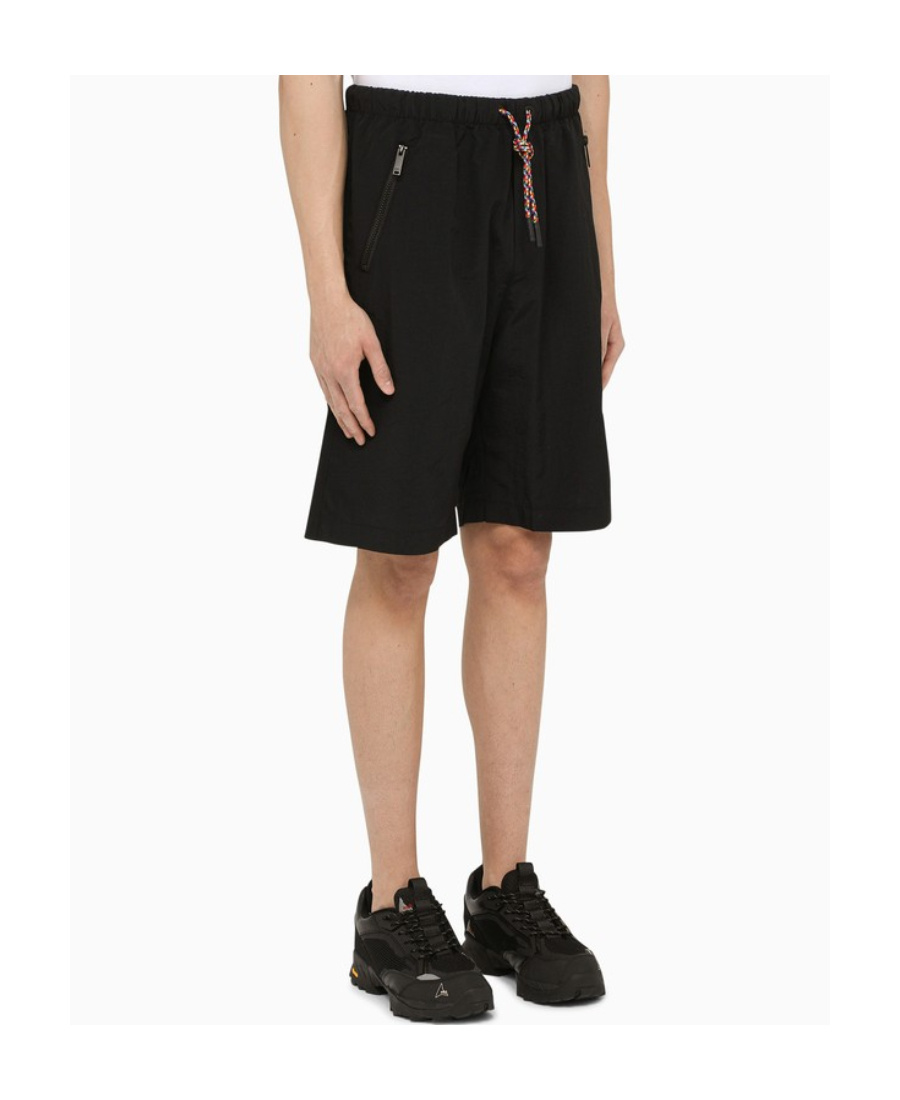 Marcelo Burlon County Of Milan Colourful Cross Nylon Shorts Black Multi In Black