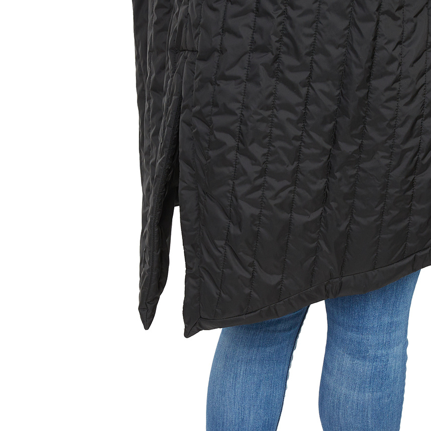 Max Mara Hooded Cotton Jacket In Black