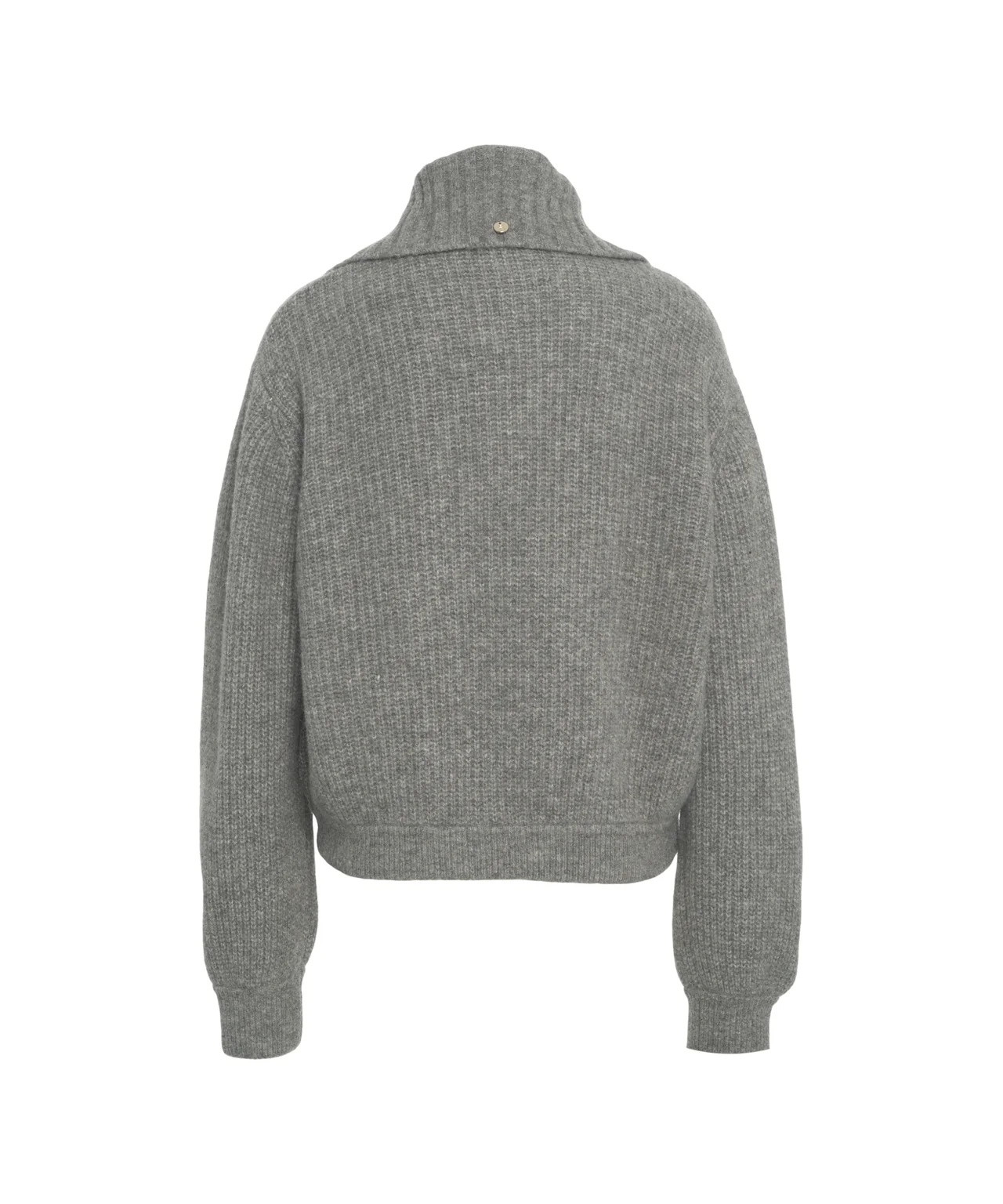 Liu •jo Lapel Sweater In Gray