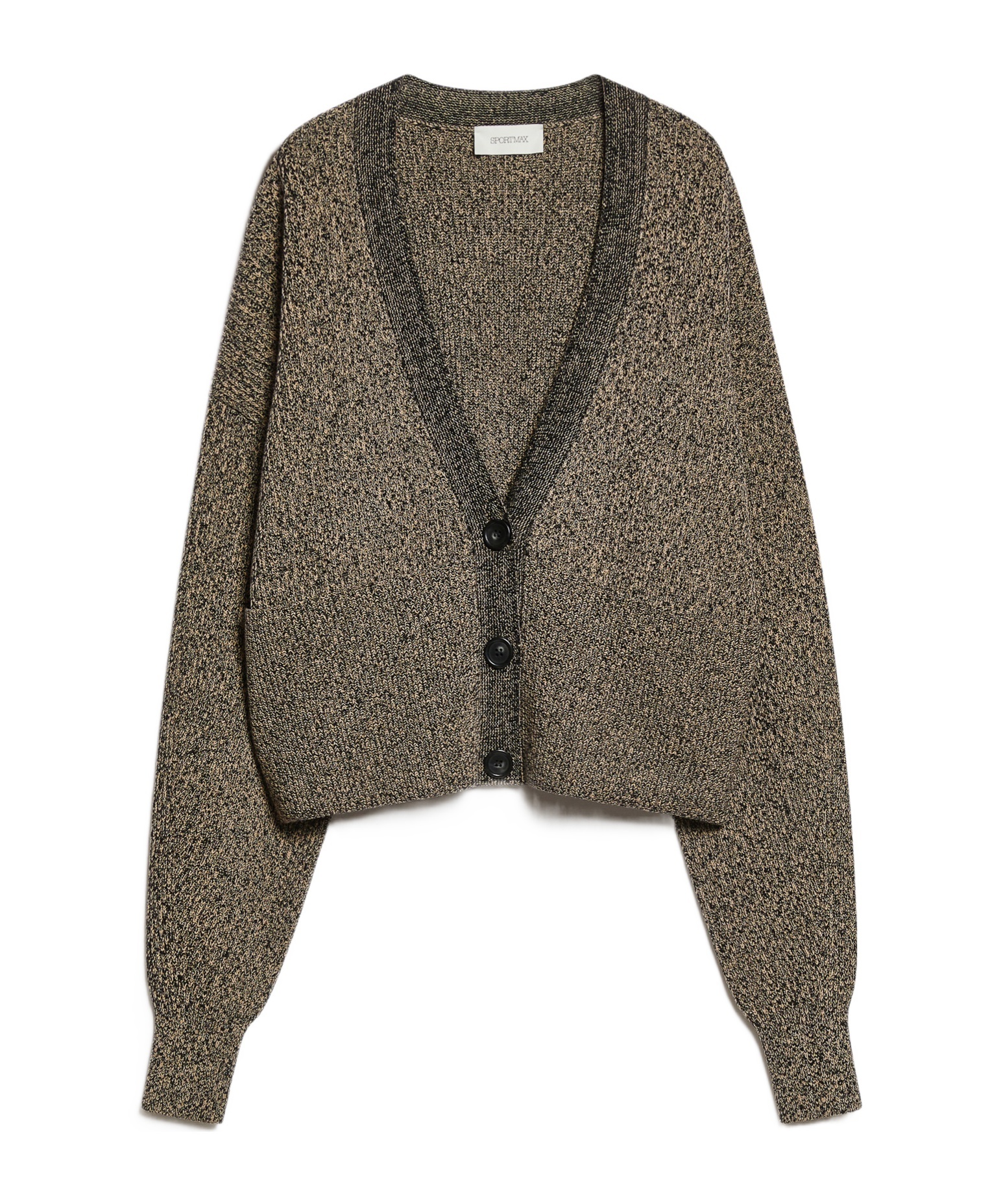 Sportmax Long-sleeved Sweater In Green