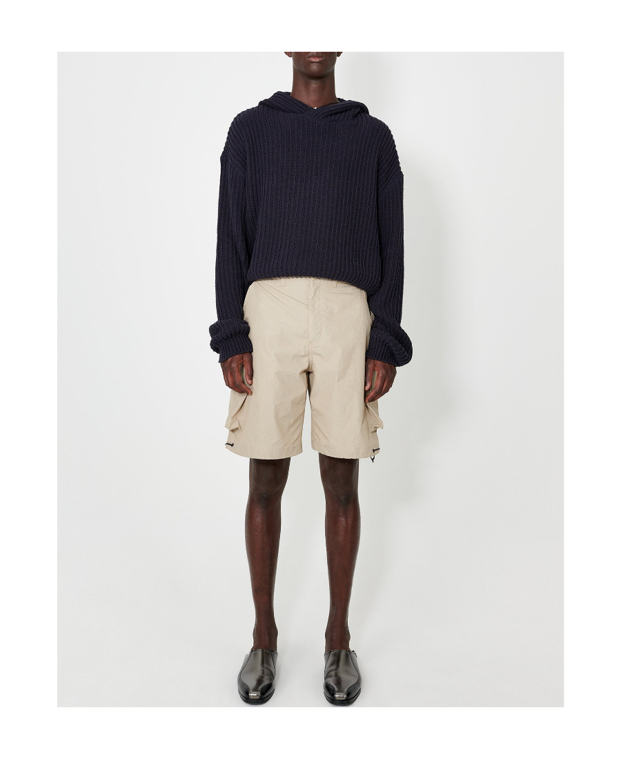 Our Legacy Mount Drawstring-hem Shorts In Nude