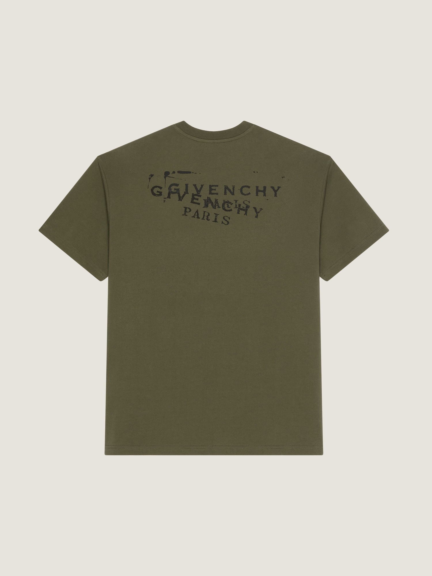 Givenchy Regular Fit Crew Neck Short Sleeve T-shirt In Green