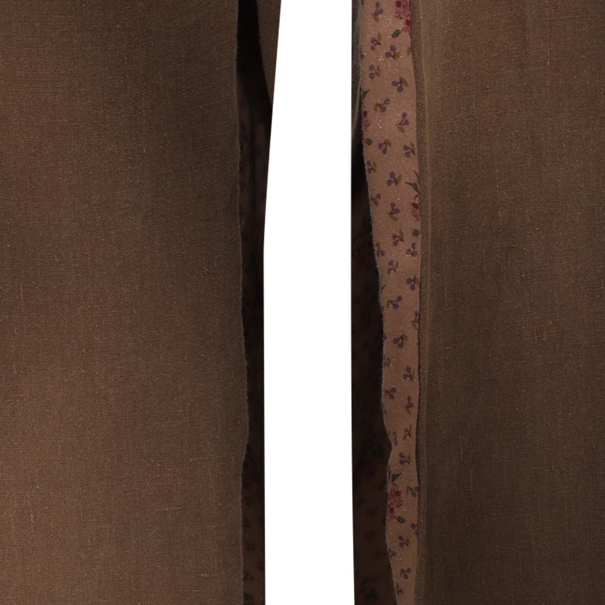 Vivienne Westwood Brown Linen Bertram Tailored Pants In Green