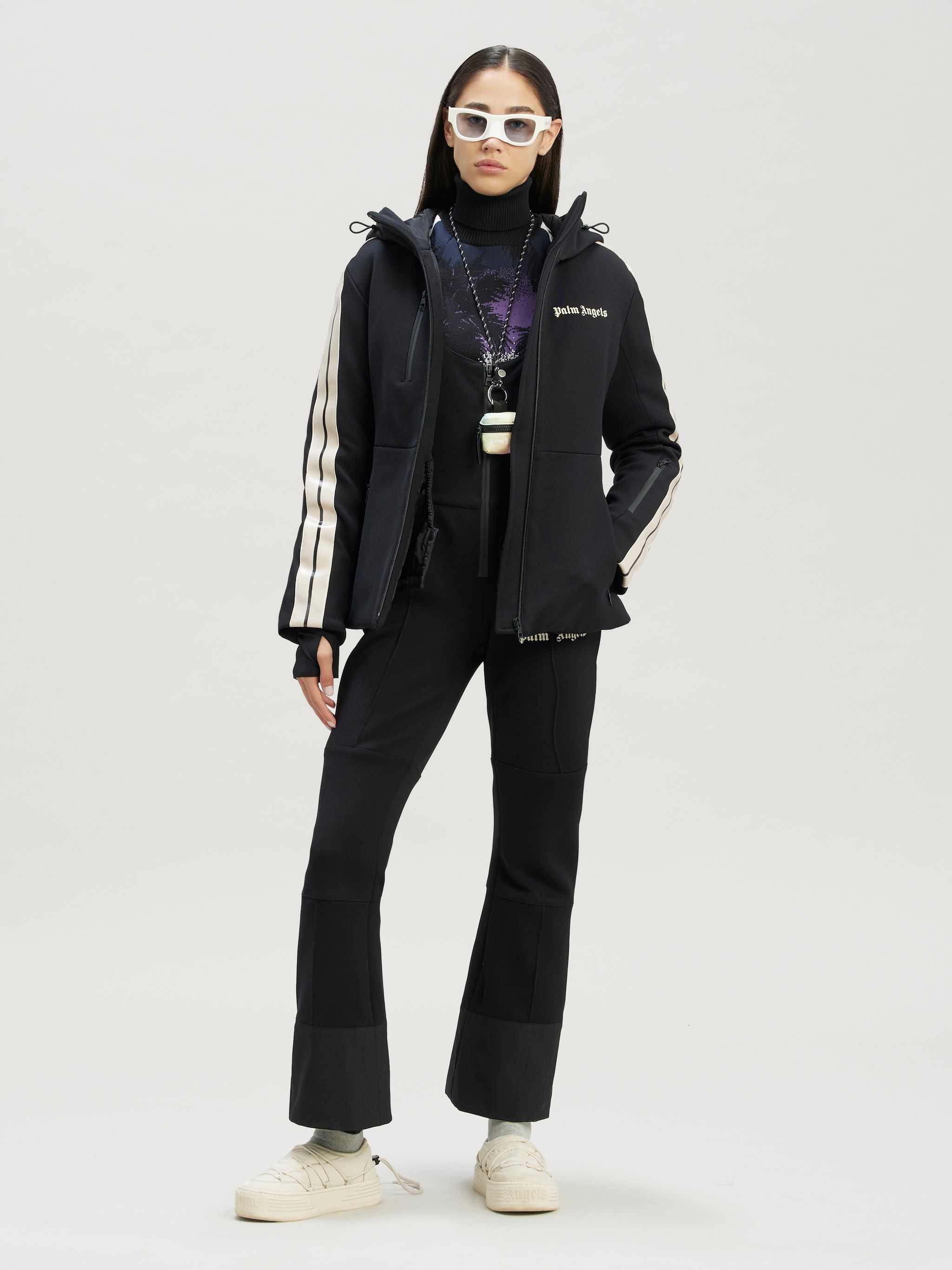 PALM ANGELS CLASSIC LOGO TRACK SKI JUMPSUIT