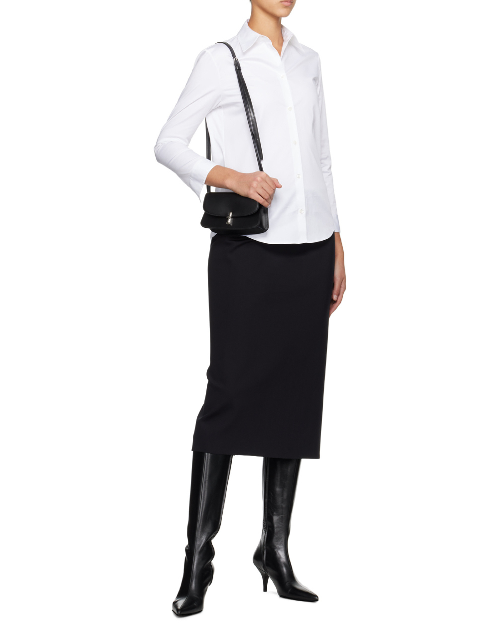 The Row Sling Boot 80mm Leather Boots In Black