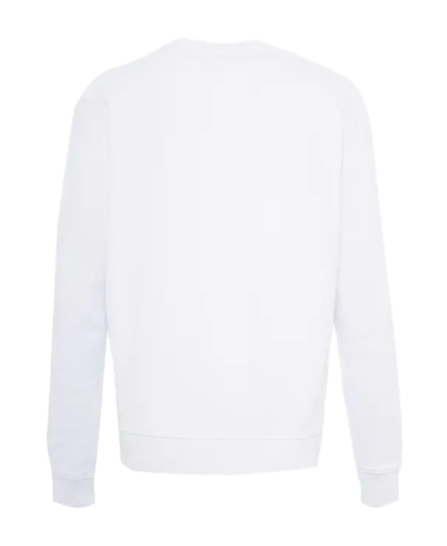 Msgm Logo Hoodie In White