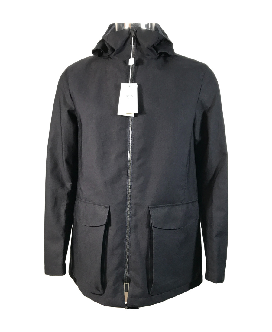 Armani Collezioni Long-sleeved Casual Jacket In Black