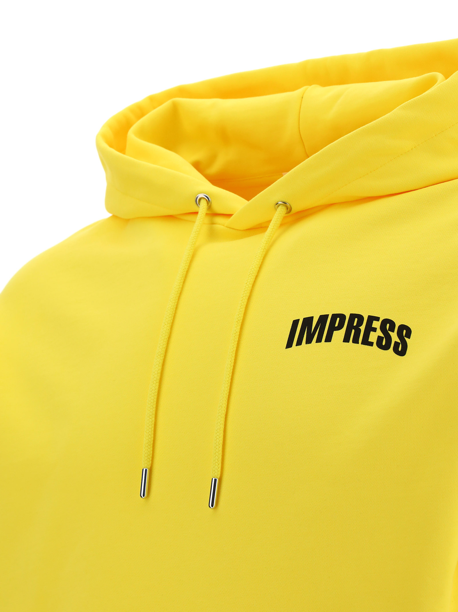 Helmut Lang Logo Drawstring Hoodie In Yellow