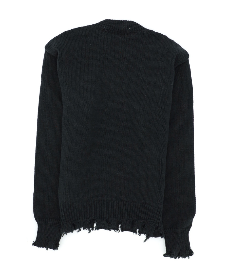 Msgm Teen Logo-print Jumper In Black