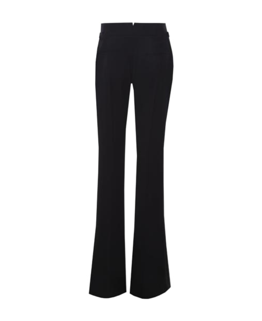 Tom Ford Flared-leg Tailored-cut Trousers In Black