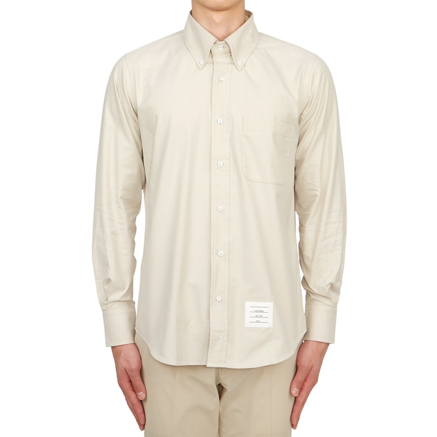 Thom Browne Rwb Stripe Slim-fit Shirt In White