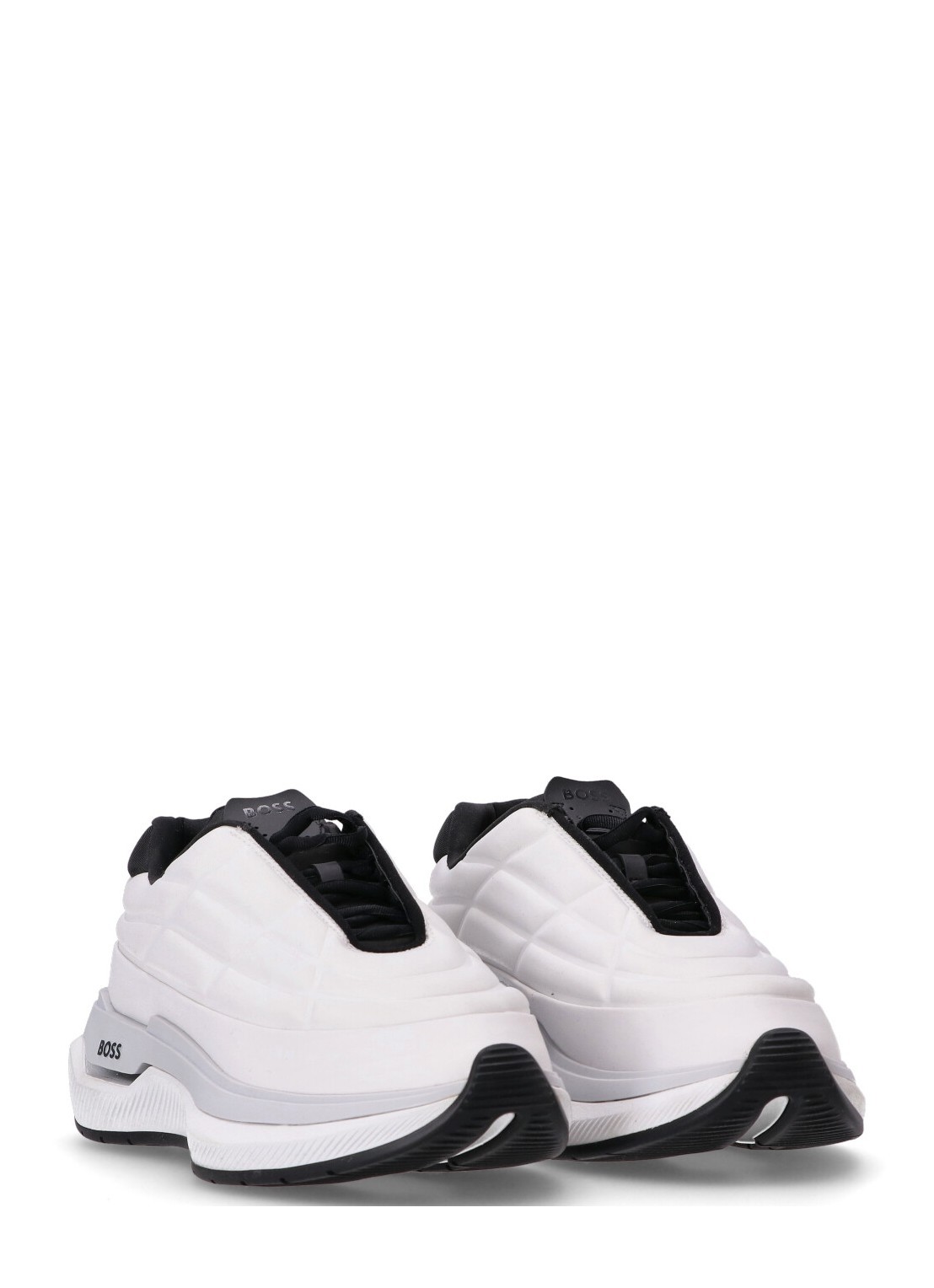 Hugo Boss Void Quilted Sneakers In White