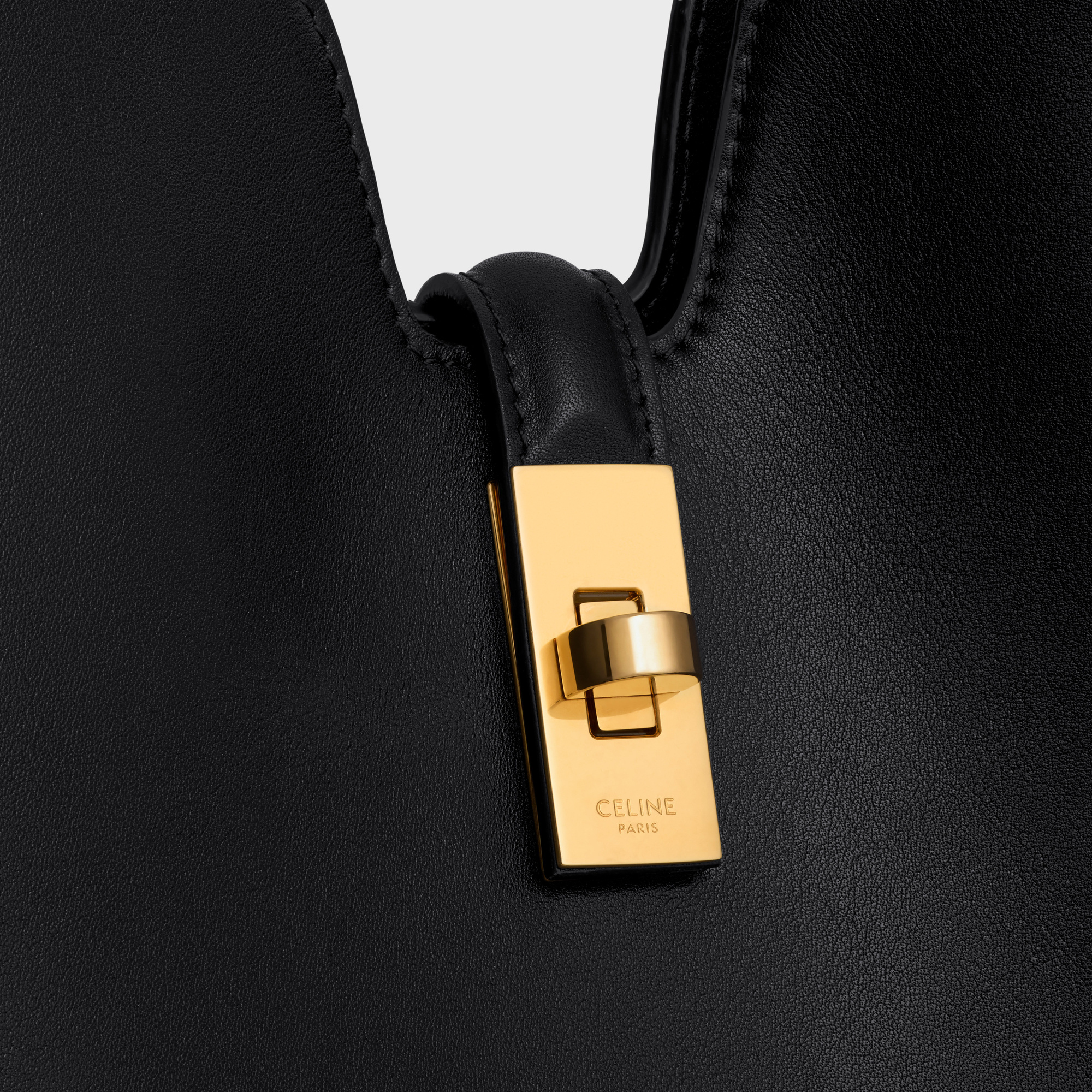 Celine Medium Spin-lock Shoulder Bag In Black