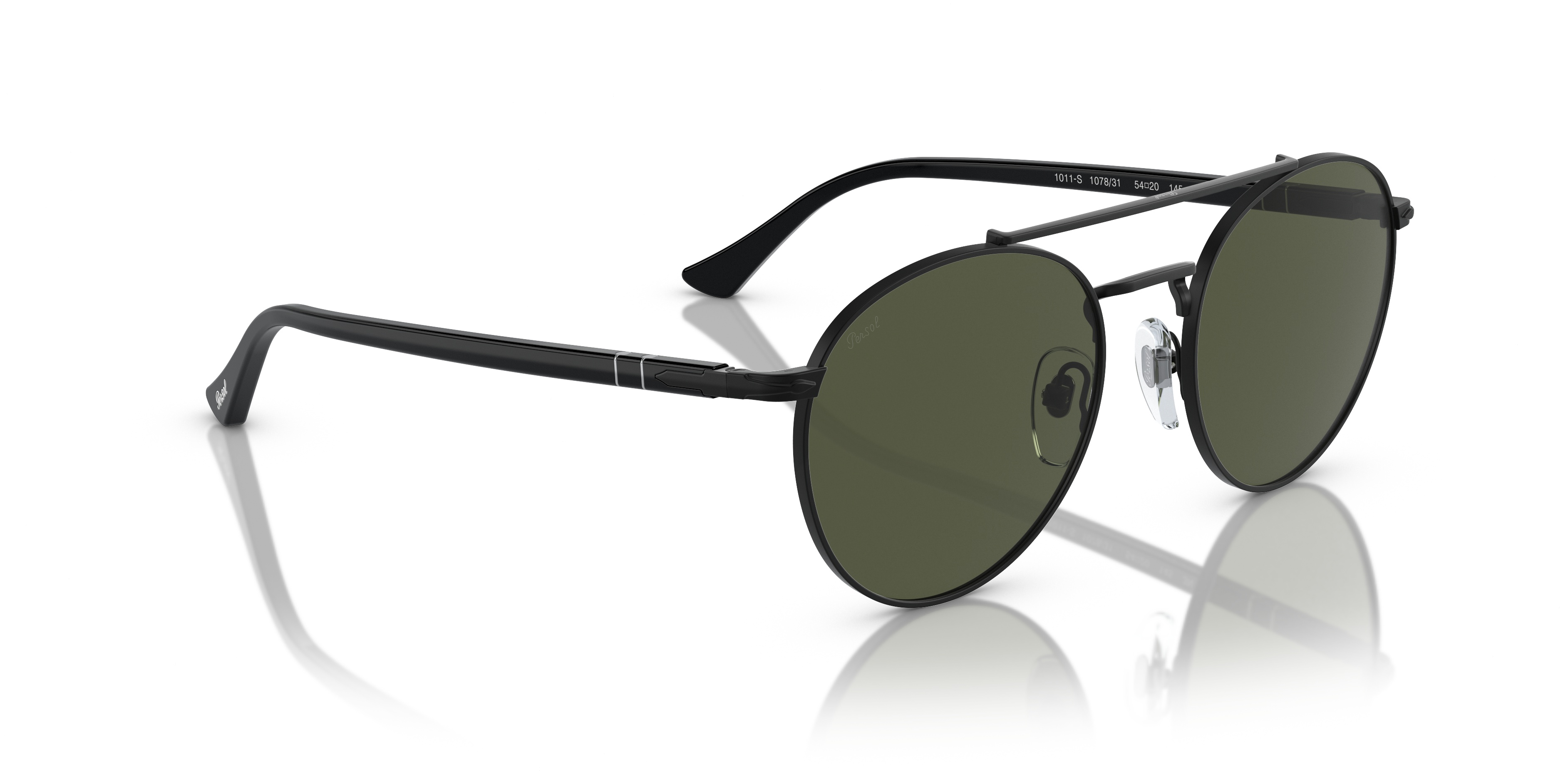 Persol Round Frame Sunglasses In Green
