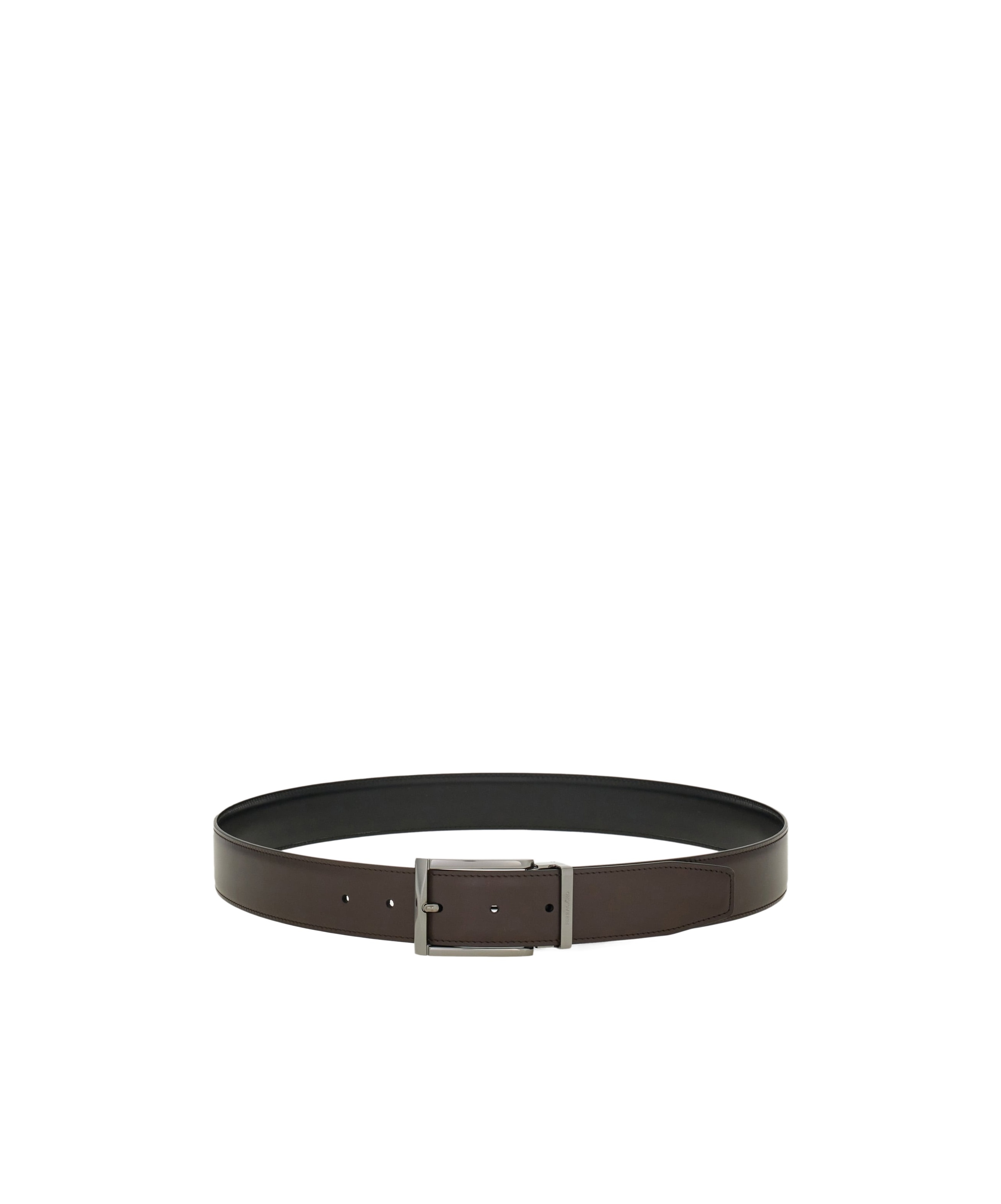 Ferragamo Double-sided Belt In Black
