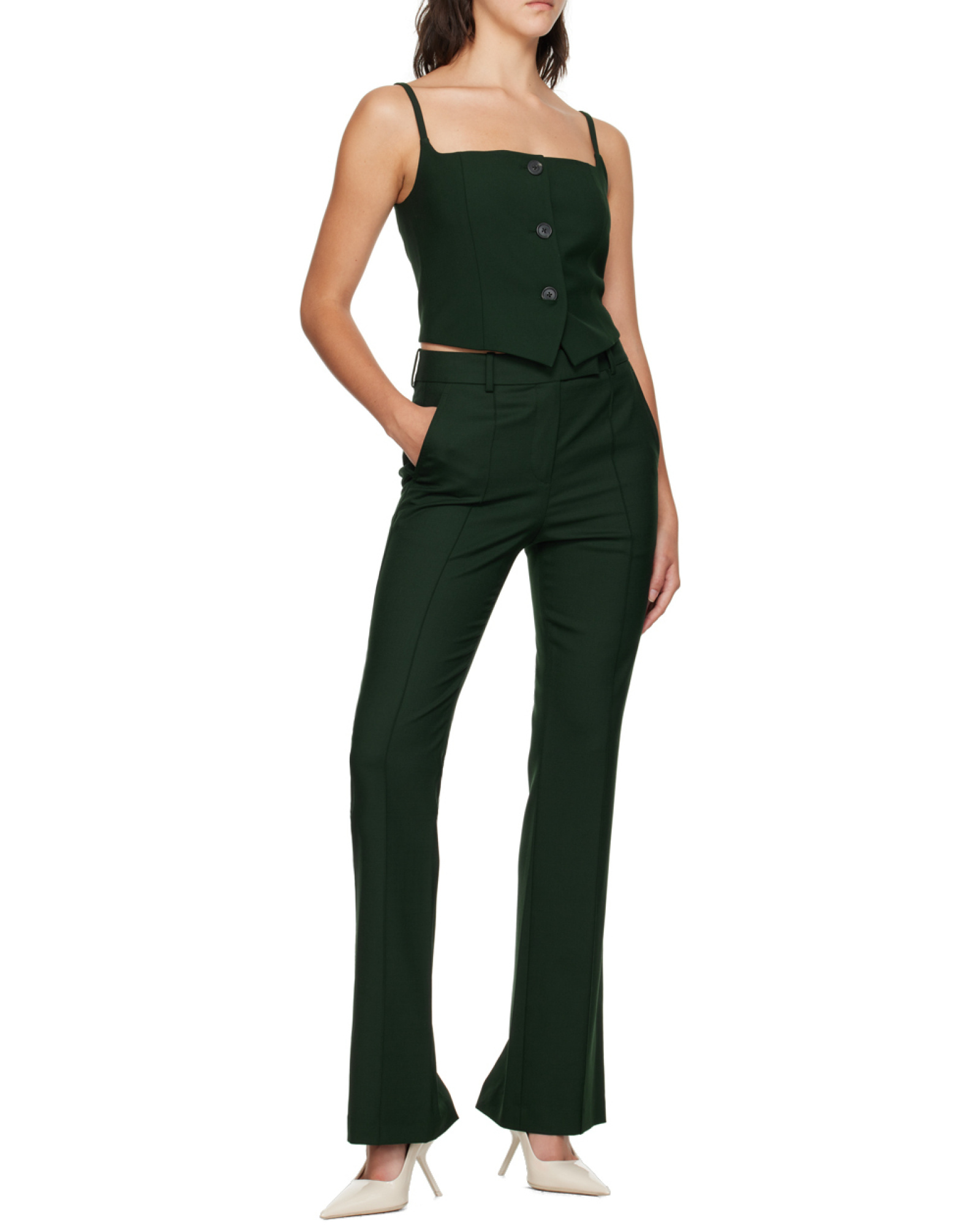Helmut Lang Button-up Sleeveless Top