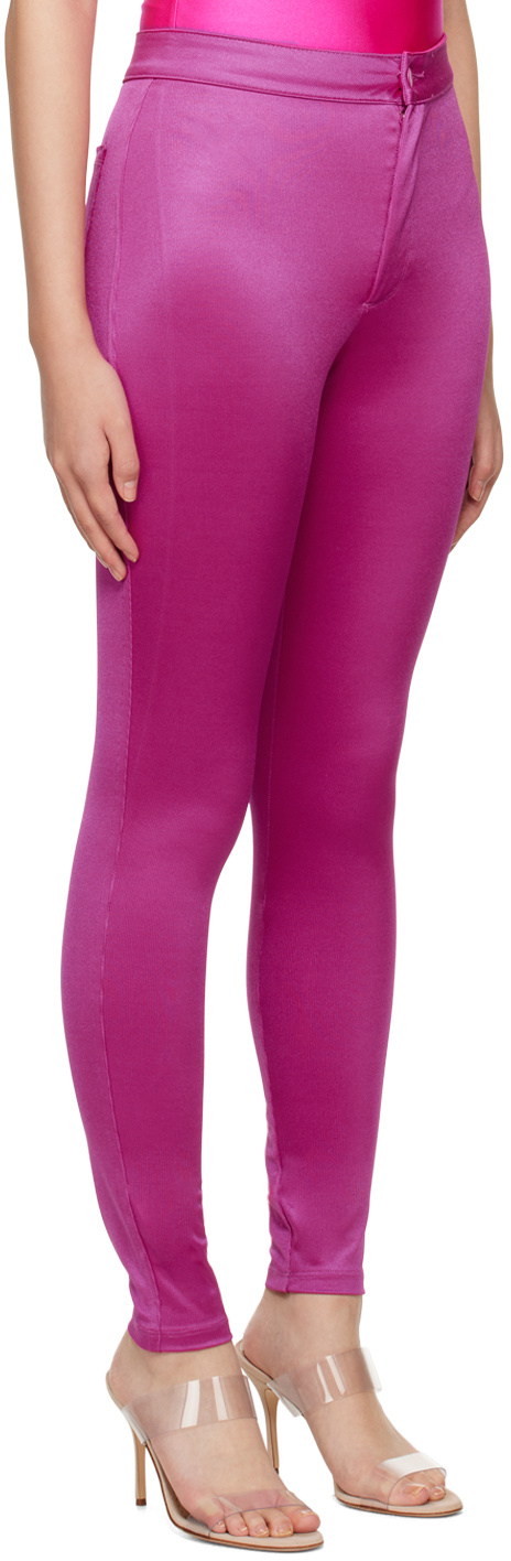 Skims Elastic Casual Pants In Pink