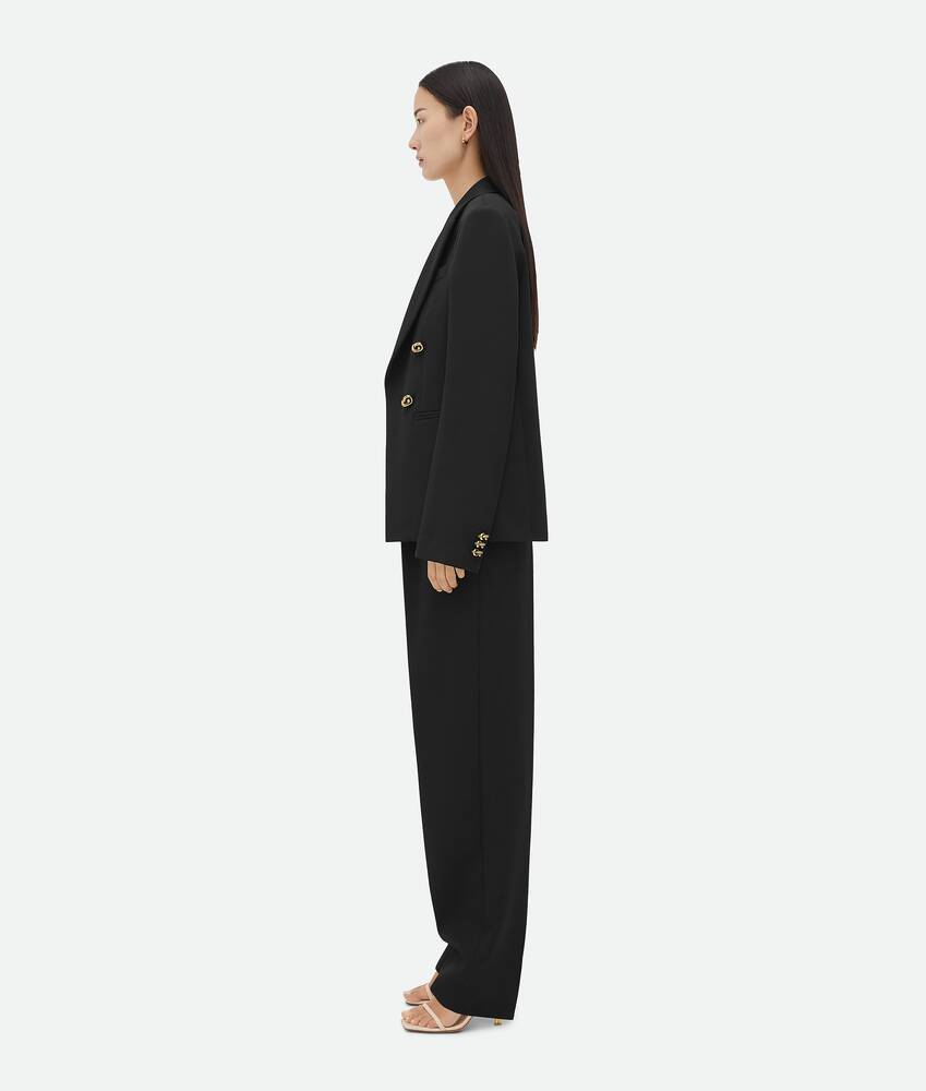 Bottega Veneta Women Wool Double-breasted Jacket In Black