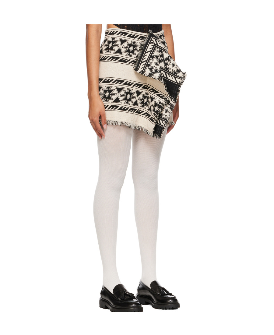 Isabel Marant Étoile Logo Trimmed Skirt In Nude