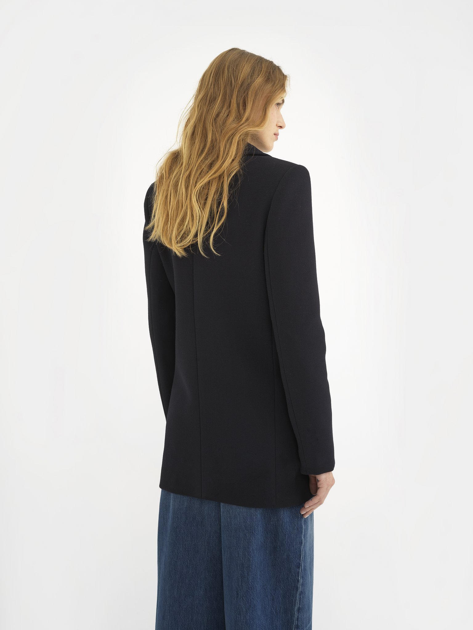 Chloé Double-breasted Virgin Wool Coat In Black