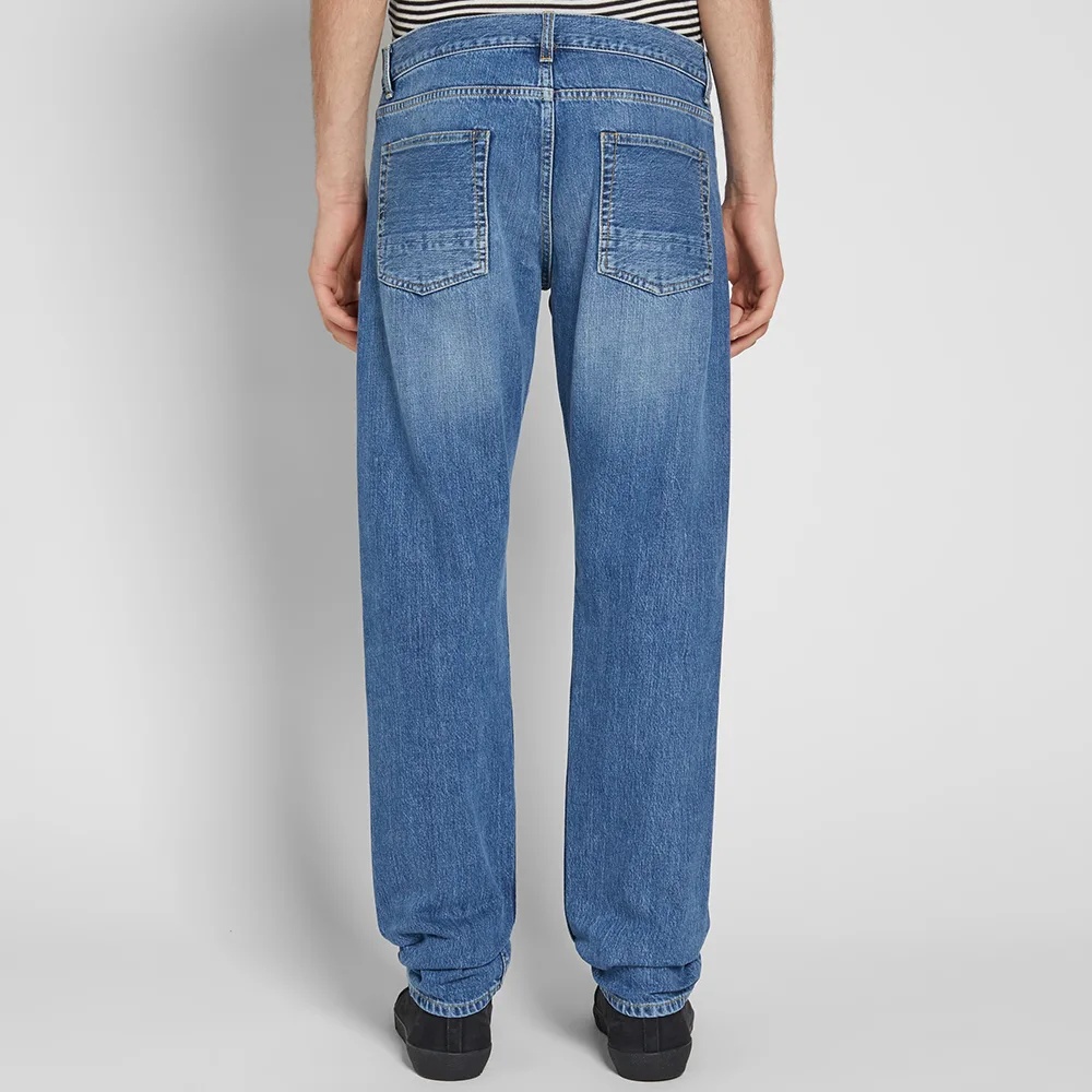 Alexander Mcqueen Logo Imitation Jeans In Blue