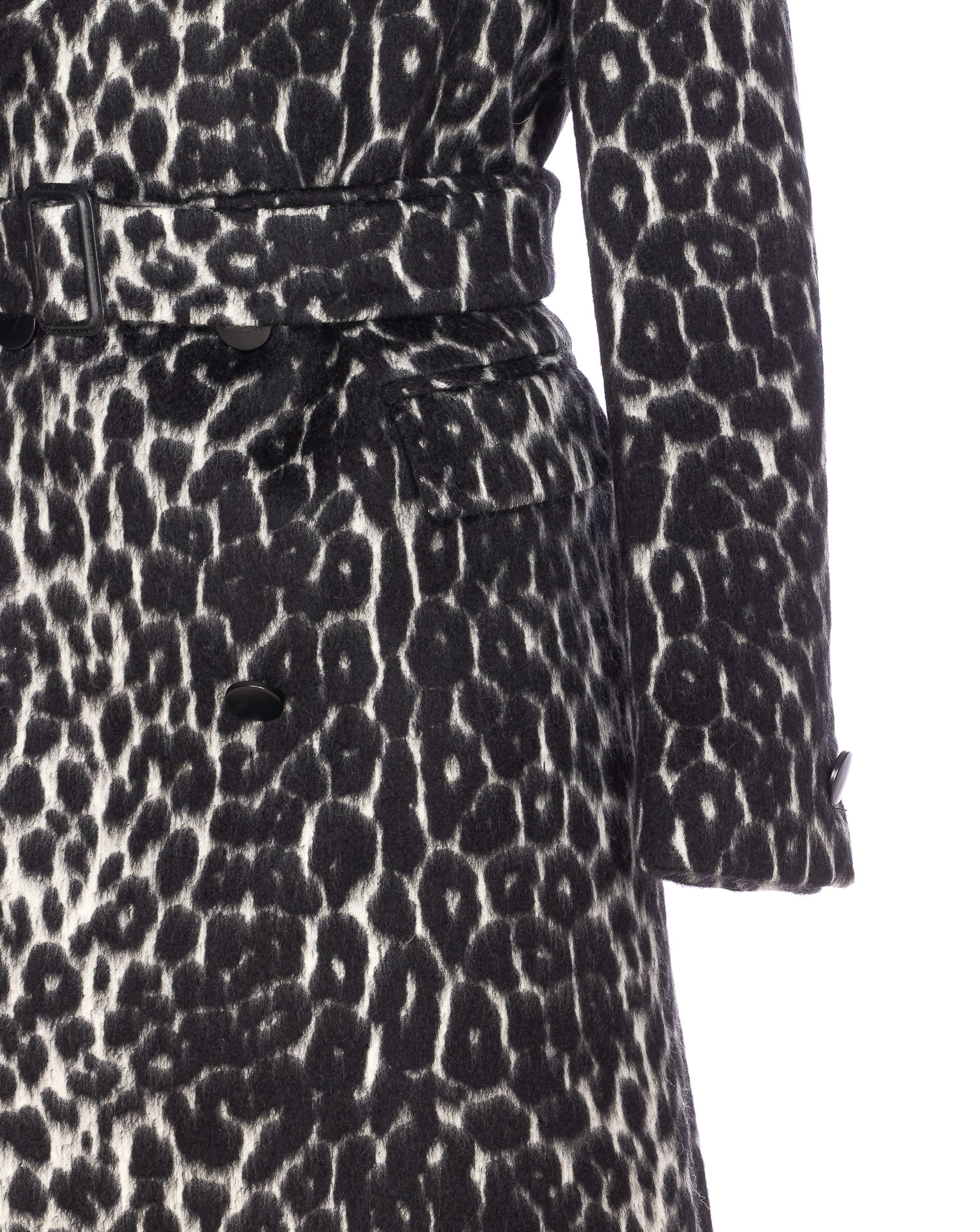 Tagliatore Leopard Printed Bouble Breasted Coat In Animal Print