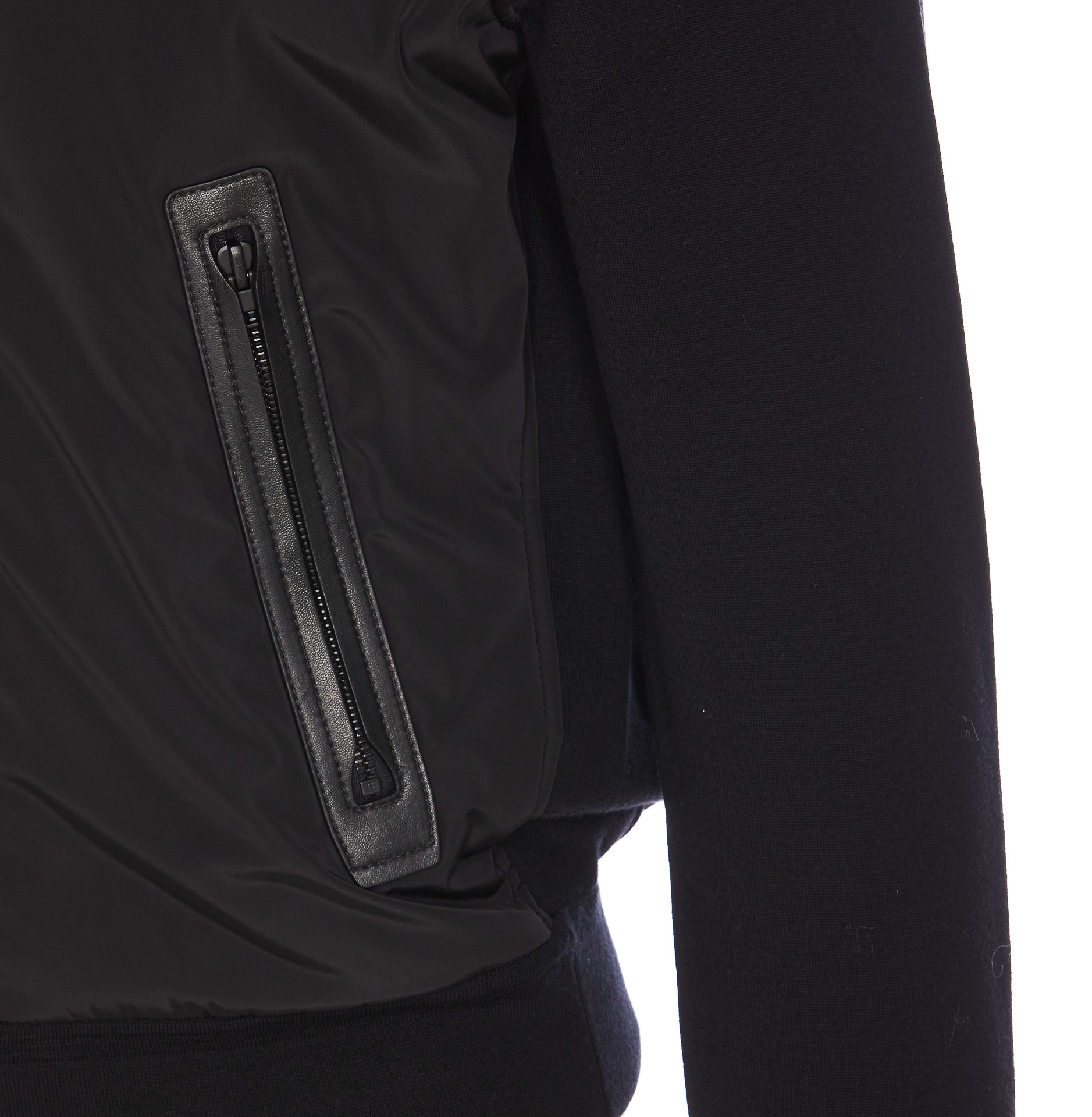 Tom Ford Contrast-color Paneled Jacket In Black
