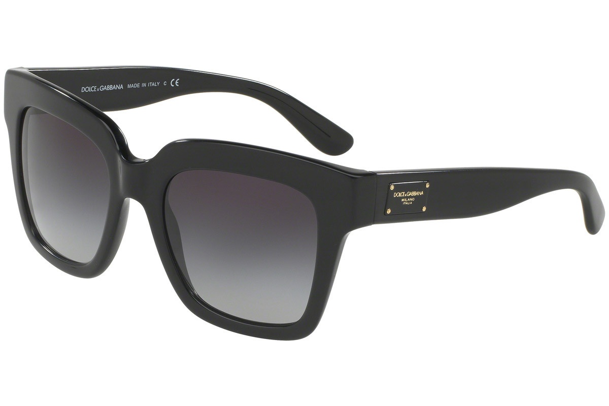 Dolce & Gabbana Logo Sunglasses In Black
