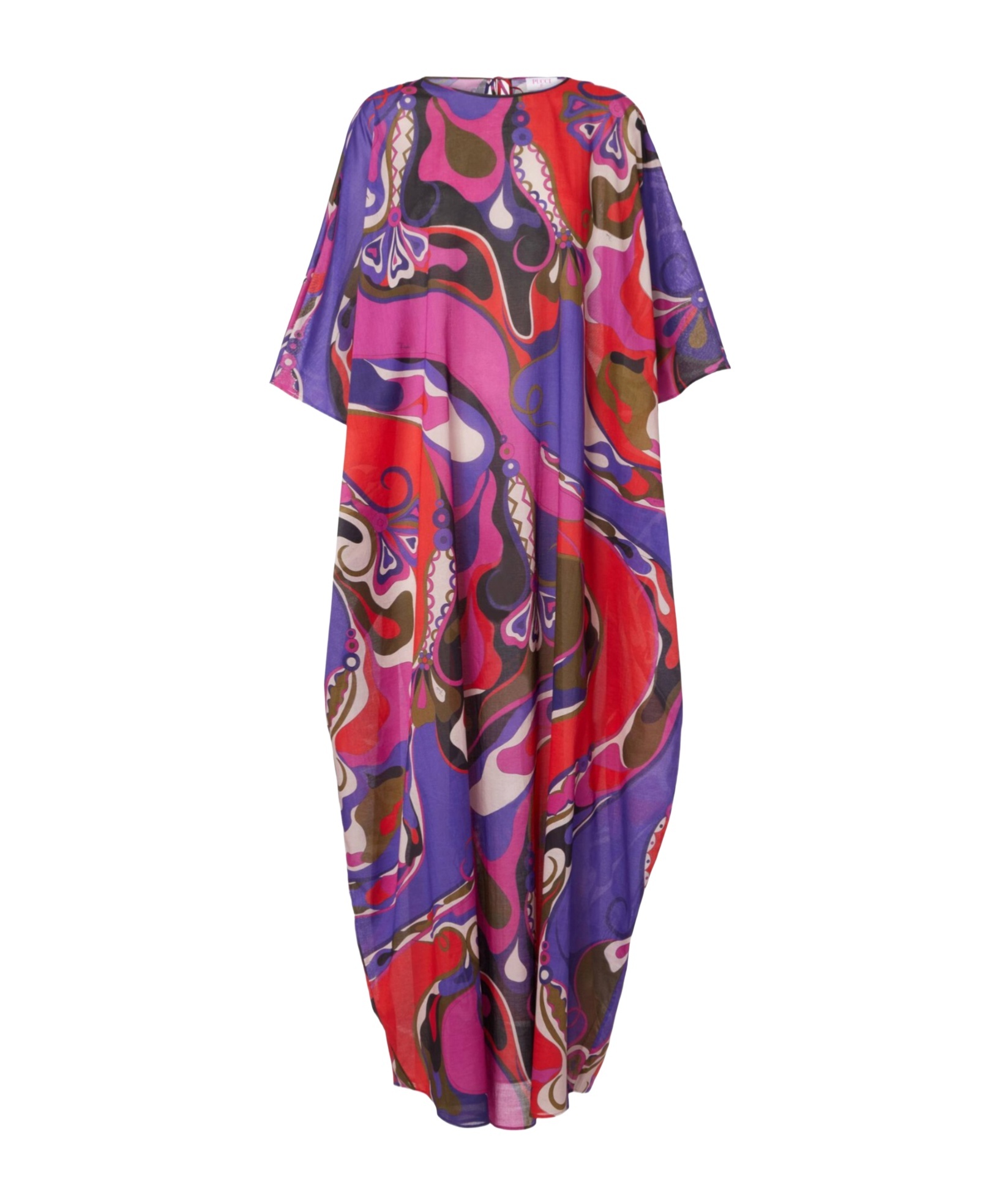 Pucci Abstract-pattern Print Draped Dress In Multi
