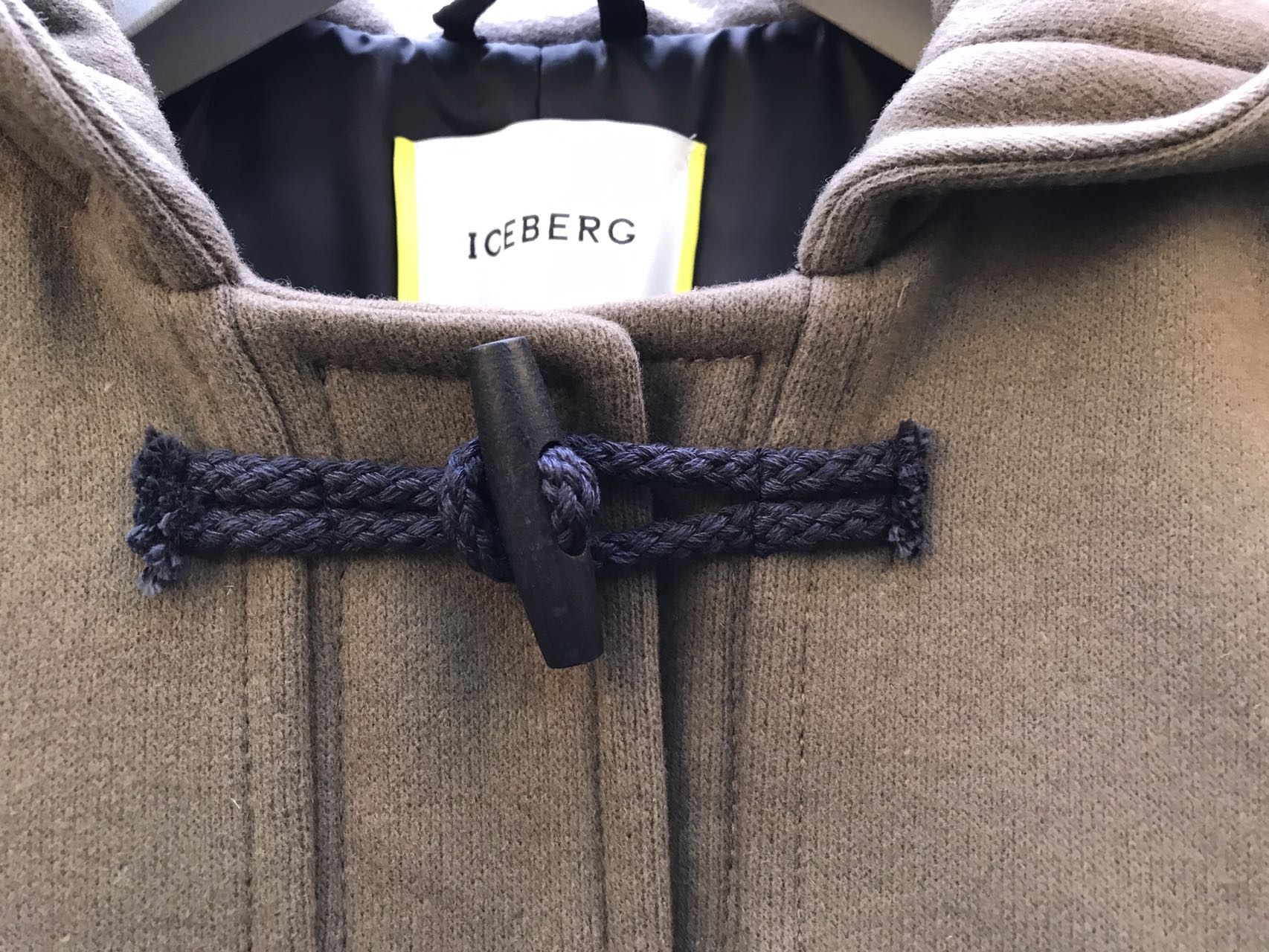 Iceberg Short-style Casual Jacket With A Hat In Brown